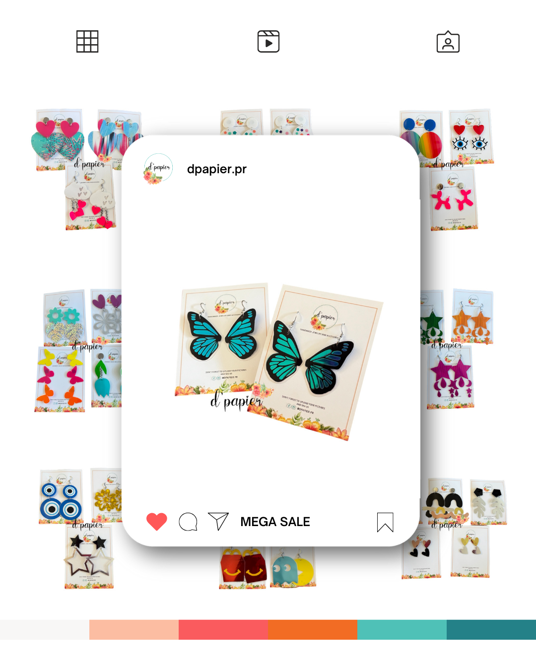 BLUE MORPHO EARRINGS