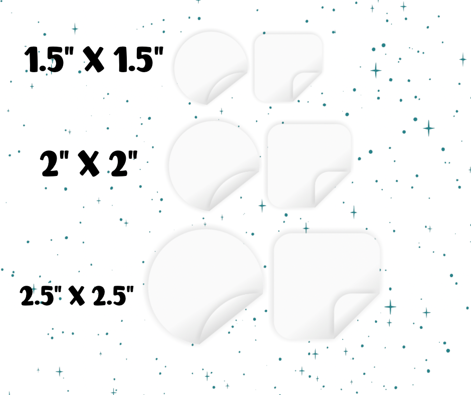 Stickers Glossy (Redondos o Cuadrados)