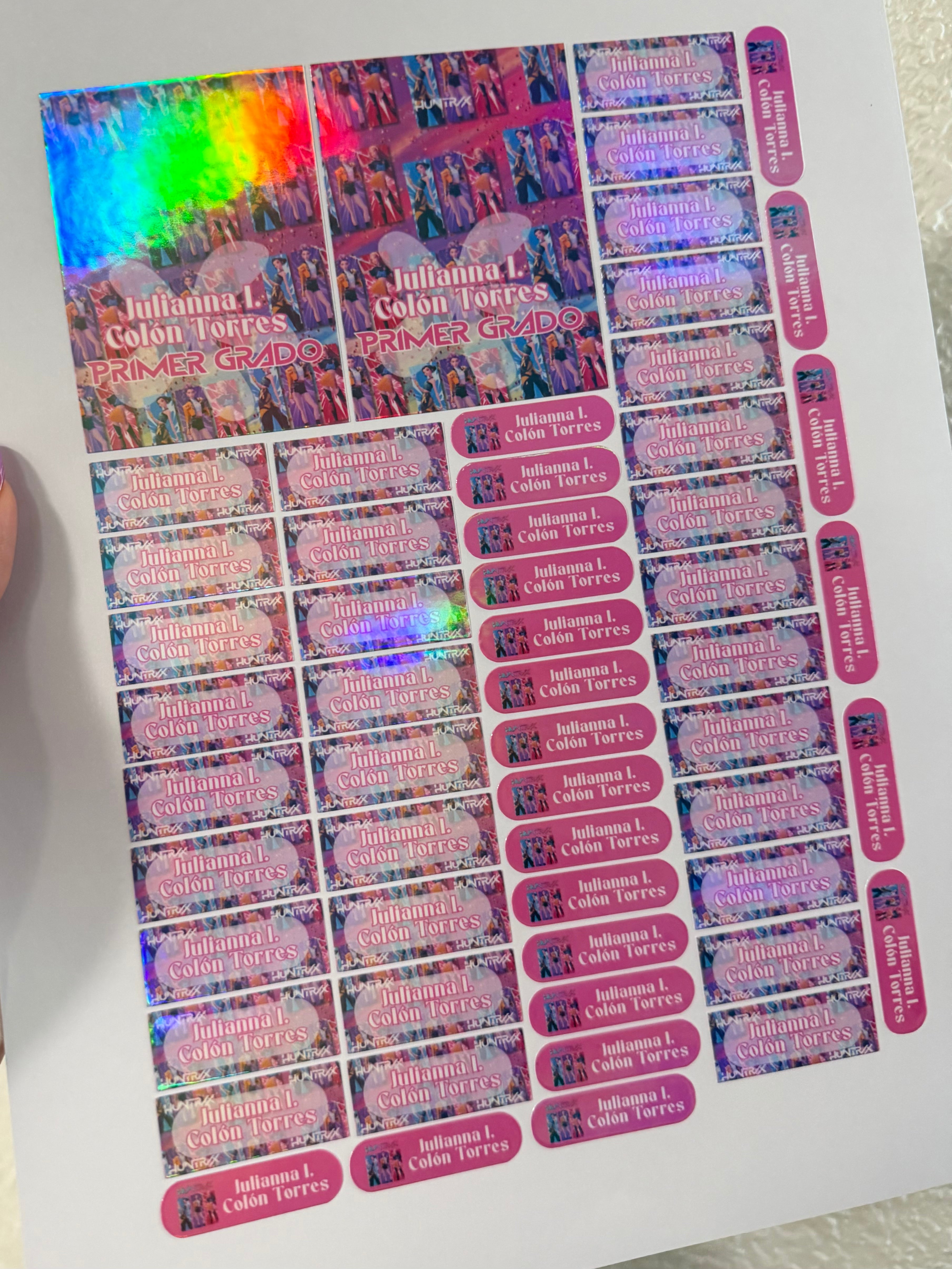 Hojas de Labels (Stickers)