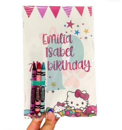 (1) set Libros para Colorear + 3 Crayolas