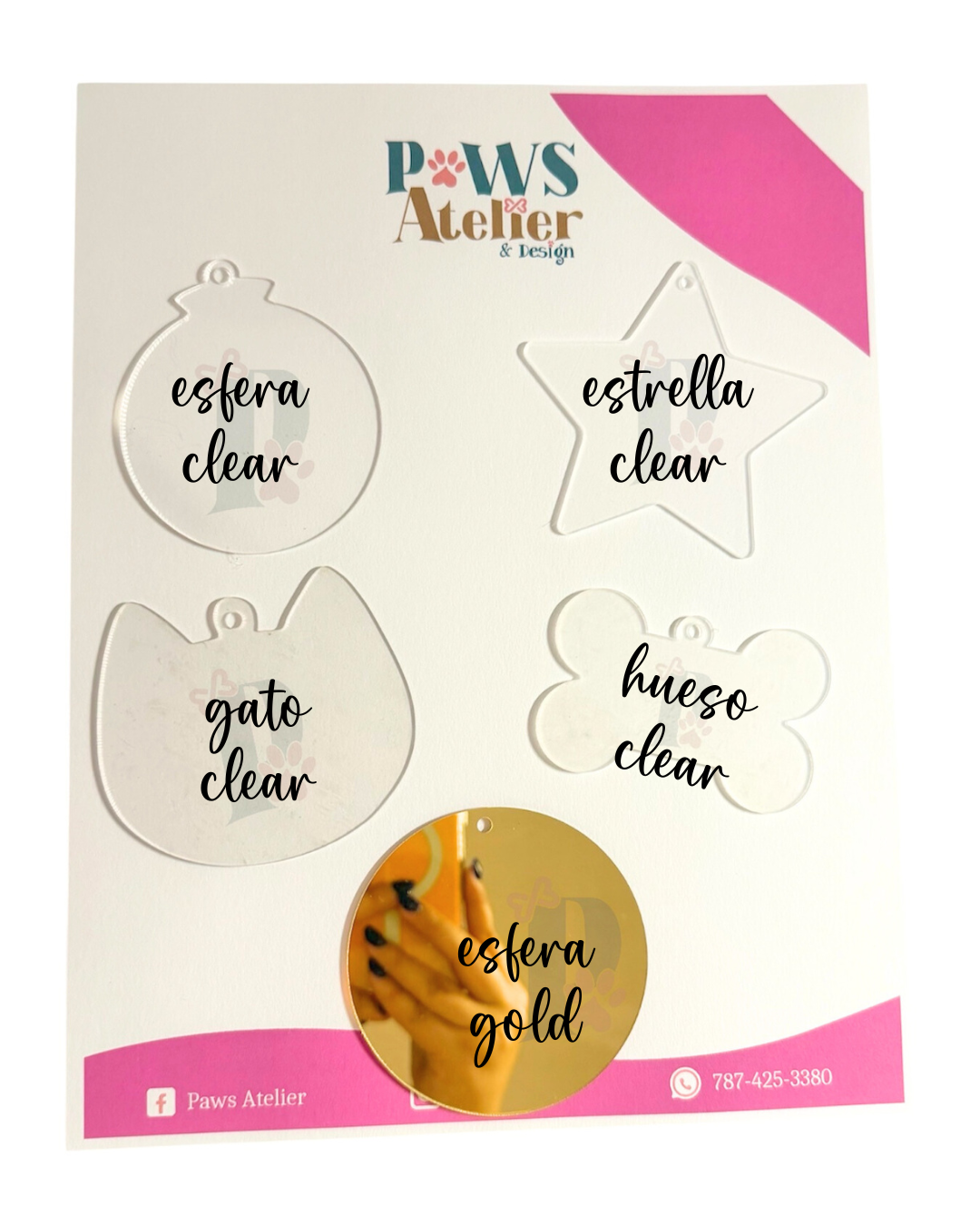 Ornamentos Navideños - Esfera Clear