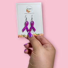 Cargar imagen en el visor de la galería, Breast Cancer Awareness Earrings
